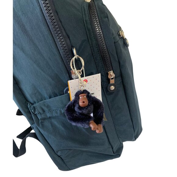 Vintage brand new Extra Large 47cm xl 17" Laptop Kipling Seoul Backpack Blue - Picture 3 of 7